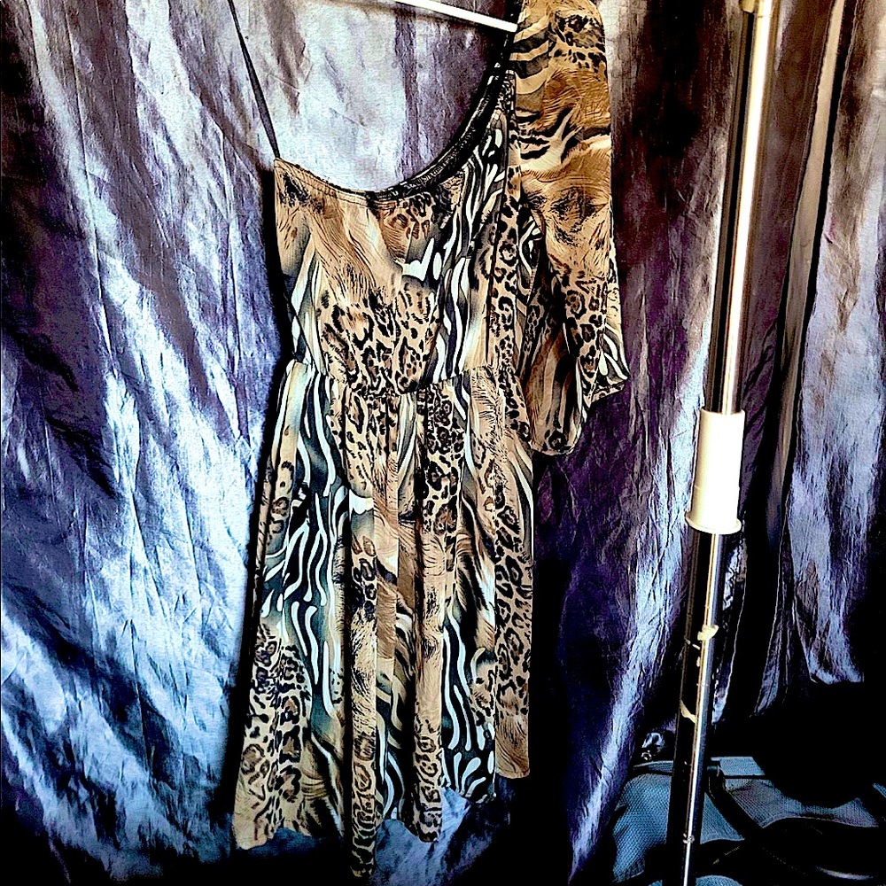 One shoulder, minidress by wet seal
